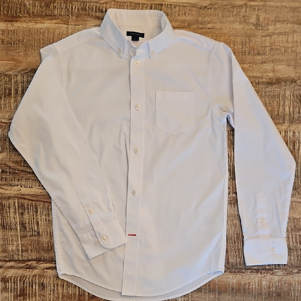 Tommy Hilfiger Classic Button Down White Boy's Shirt
